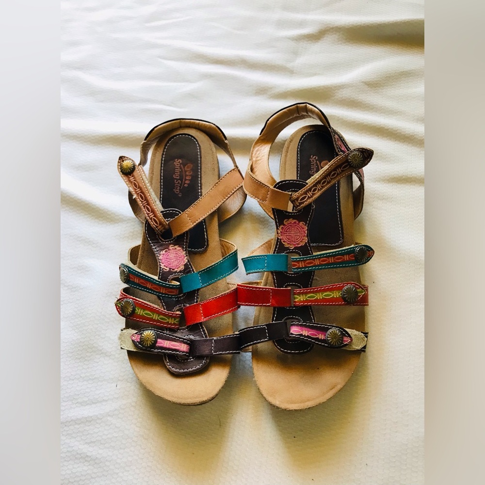 Spring step Colorful‎ Strappy Sandals